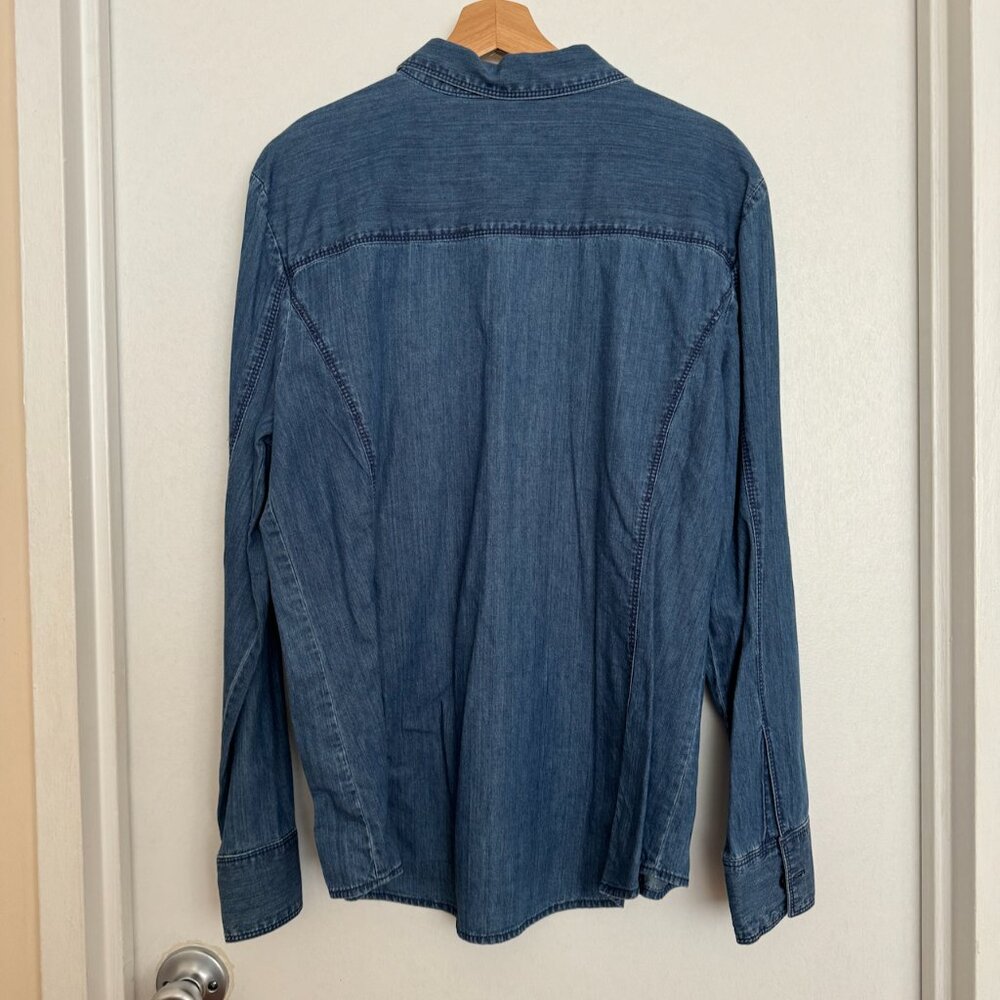 Denim Shacket - Picture 3 of 4
